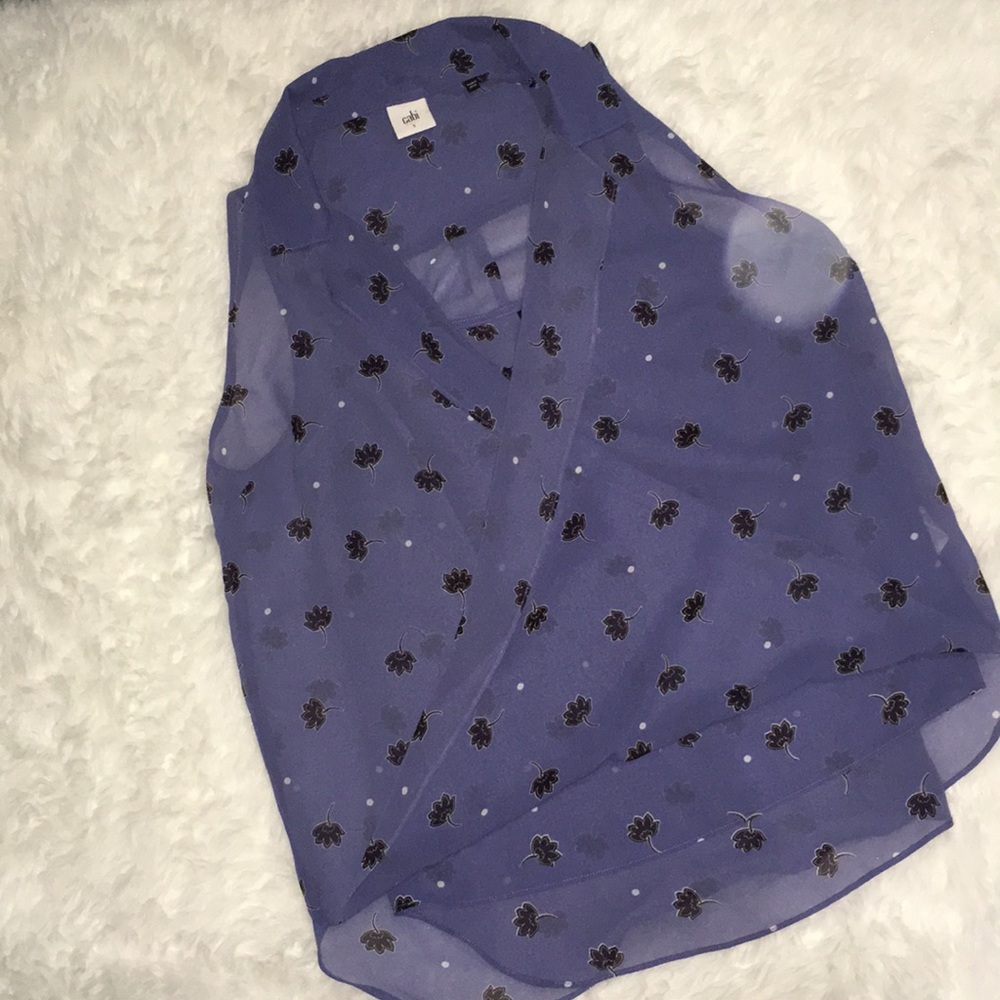 CAbi double-layer sleeveless blouse